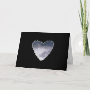 Cartes Pour Fêtes Annuelles Coeur dans les nuages Saint Valentin Amour