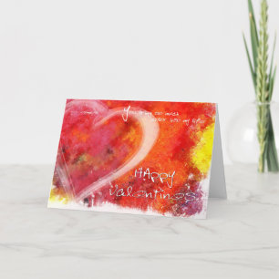 Cartes Pour Fêtes Annuelles Coeur d'aquarelle