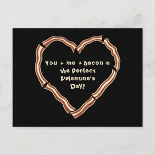 Cartes Pour Fêtes Annuelles Coeur de bacon drôle