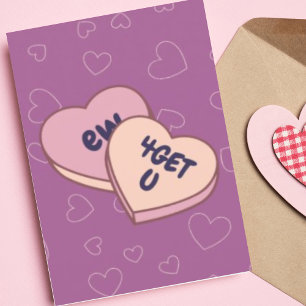 Cartes Pour Fêtes Annuelles Coeur de bonbons de neuf personnalisé Anti-Valenti