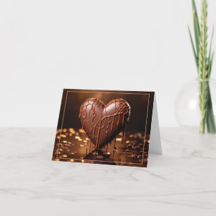 Cartes Pour Fêtes Annuelles Cœur de chocolat intense pour la Saint-Valentin