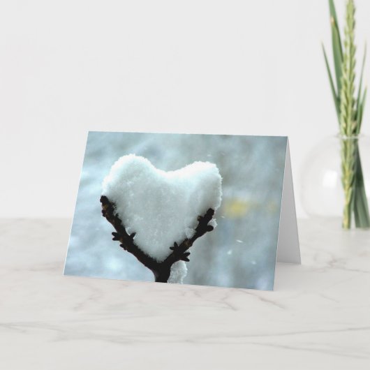 Cartes Pour Fêtes Annuelles Coeur de glace (Devant)