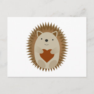 Cartes Pour Fêtes Annuelles Coeur de hérisson
