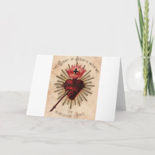 Cartes Pour Fêtes Annuelles Coeur de Jésus (petit)