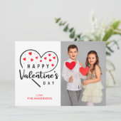 Cartes Pour Fêtes Annuelles Coeur de la Saint-Valentin (Debout devant)