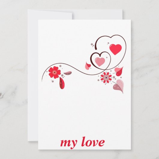 Cartes Pour Fêtes Annuelles coeur de wow moderne, (Devant)