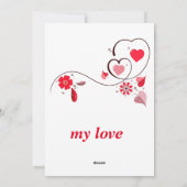 Cartes Pour Fêtes Annuelles coeur de wow moderne, (Dos)