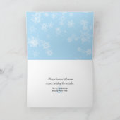 Cartes Pour Fêtes Annuelles Coeur d'hiver de Noël (Intérieur)