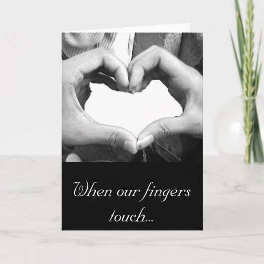 Cartes Pour Fêtes Annuelles Coeur du doigt (Devant)