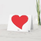 Cartes Pour Fêtes Annuelles Coeur du doigt (Dos)