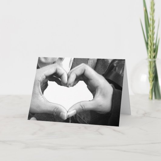 Cartes Pour Fêtes Annuelles Coeur du doigt (Devant)