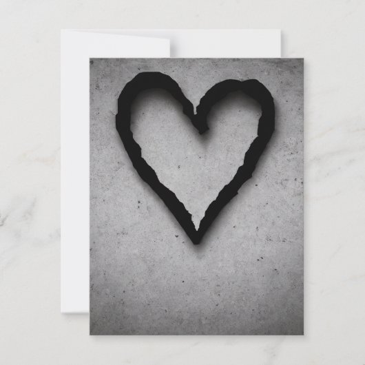 Cartes Pour Fêtes Annuelles Coeur gauche, no 01 (Devant)