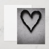 Cartes Pour Fêtes Annuelles Coeur gauche, no 01 (Devant / Derrière)