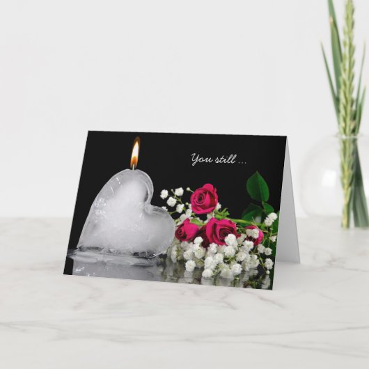 Cartes Pour Fêtes Annuelles Coeur glacé flamboyant (Devant)
