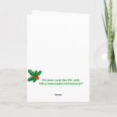 Cartes Pour Fêtes Annuelles Coeur léopard de Noël Zebra Cupcake (Dos)