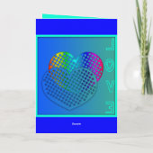 Cartes Pour Fêtes Annuelles Coeur perforé St Valentin Salutation (Dos)