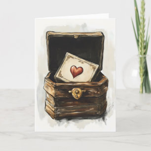 Cartes Pour Fêtes Annuelles Coeur poitrine mignonne drôle