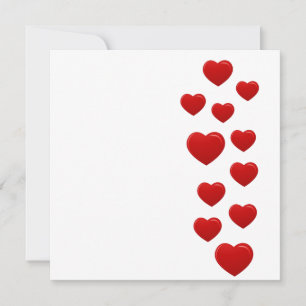 Cartes Pour Fêtes Annuelles coeur rouge valentin
