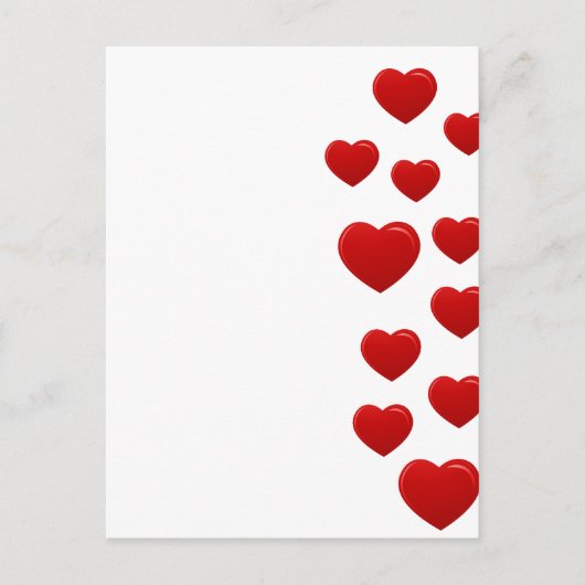 Cartes Pour Fêtes Annuelles coeur rouge valentin (Devant)