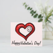 Cartes Pour Fêtes Annuelles Coeur roux (Debout devant)