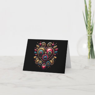 Cartes Pour Fêtes Annuelles Cœur Steampunk