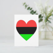 Cartes Pour Fêtes Annuelles Coeur Valentine d'Afro-américain (Debout devant)