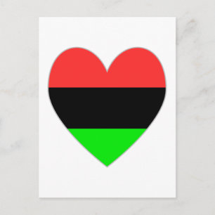 Cartes Pour Fêtes Annuelles Coeur Valentine d'Afro-américain