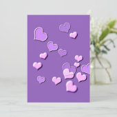 Cartes Pour Fêtes Annuelles cœurs (Debout devant)