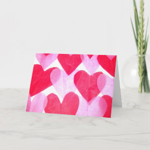 Cartes Pour Fêtes Annuelles Coeurs artisanaux