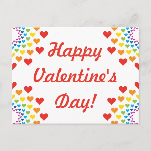 Cartes Pour Fêtes Annuelles Coeurs autour des coeurs - Heureuse Sainte-Valenti (Devant)