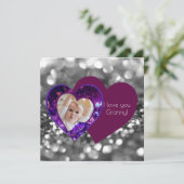 Cartes Pour Fêtes Annuelles Cœurs avec message (Debout devant)