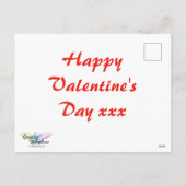 Cartes Pour Fêtes Annuelles Coeurs blancs sur la Saint-Valentin rouge (Dos)