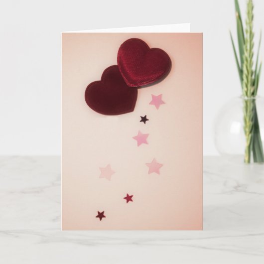 Cartes Pour Fêtes Annuelles Coeurs d'amour (Devant)