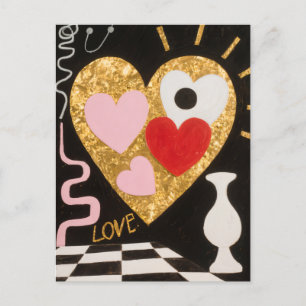 Cartes Pour Fêtes Annuelles Coeurs d'amour