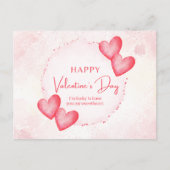 Cartes Pour Fêtes Annuelles Coeurs d'aquarelle de Whimsical (Devant)