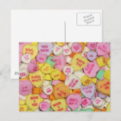 Cartes Pour Fêtes Annuelles Coeurs de bonbons Valentine (Devant / Derrière)
