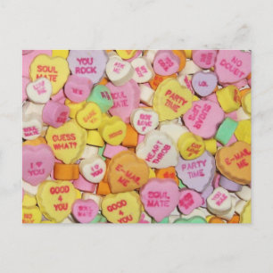 Cartes Pour Fêtes Annuelles Coeurs de bonbons Valentine