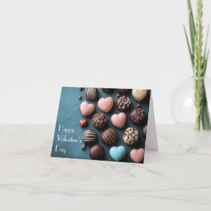 Cartes Pour Fêtes Annuelles Cœurs de chocolat rose pour la Saint-Valentin