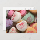 Cartes Pour Fêtes Annuelles Coeurs de conversation Valentine Candy (Devant / Derrière)