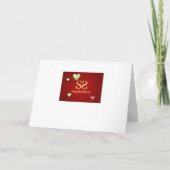 Cartes Pour Fêtes Annuelles Coeurs de la Saint Valentin Rouge moderne (Dos)