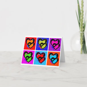 CARTES POUR FÊTES ANNUELLES COEURS DE POP