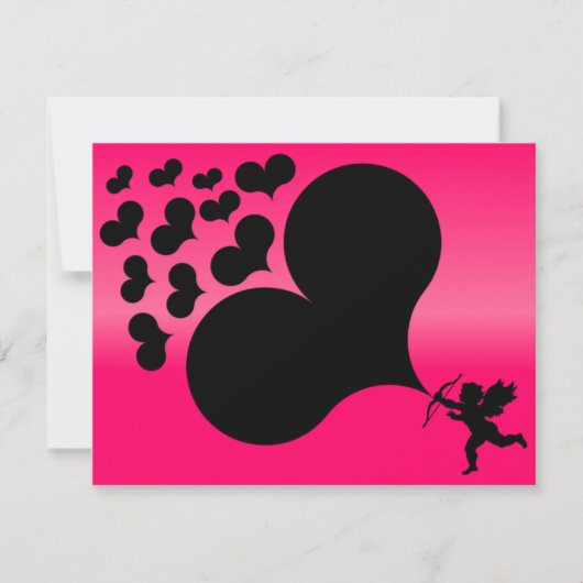 Cartes Pour Fêtes Annuelles Coeurs de tir mignon (Devant)