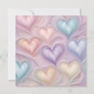Cartes Pour Fêtes Annuelles Coeurs Gossamer