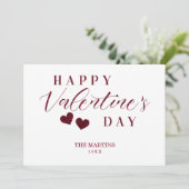 Cartes Pour Fêtes Annuelles Coeurs Heureuses Saintes-Valentin Parties scintill (Debout devant)