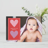 Cartes Pour Fêtes Annuelles Coeurs illustrés Valentine (Debout devant)