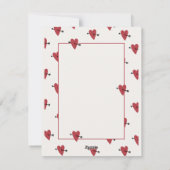 Cartes Pour Fêtes Annuelles Coeurs Joyeux anniversaire (Dos)