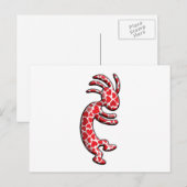 Cartes Pour Fêtes Annuelles Coeurs Kokopelli de Valentine (Devant / Derrière)