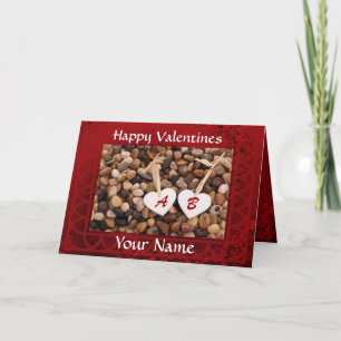Cartes Pour Fêtes Annuelles Coeurs personnalisées romantiques Saint Valentin