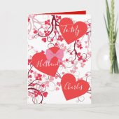 Cartes Pour Fêtes Annuelles Coeurs romantiques pour lui Saint-Valentin (Devant)