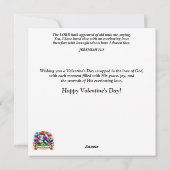 Cartes Pour Fêtes Annuelles Coeurs roses Chatons Papillons Saint-Valentin (Dos)